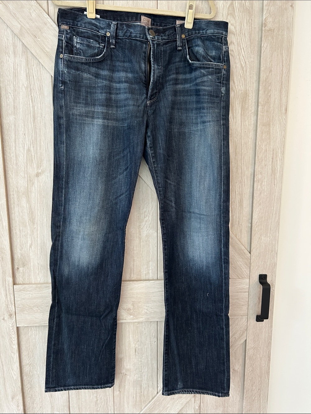 Citizens Of Humanity Men's Dark Indigo Straight Jeans